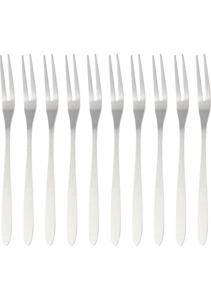 10 Adet Paslanmaz Çelik Yeniden Kullanılabilir Meyve Çatalı Kek Atıştırmalık Tatlı Salata Yemek Takımı Çatal Iki Çatal Seti Mutfak Aleti 13 cm (Yurt Dışından) modelleri