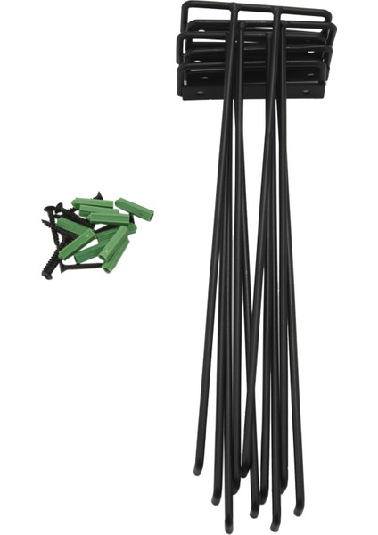 Parça Kadeh Şarap Kadehi Saklama Rafı, Duvara Monte Edilebilir Mutfak Saklama Rafı, Siyah, 11 Inç / 30 cm (Yurt Dışından)