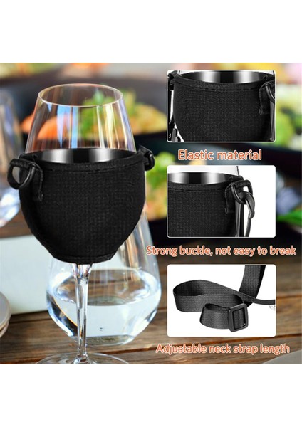 4 Adet Taşınabilir Şarap Kadehi Tutucu Askısı Şarap Askısı Boyunduruğu Bardak Tutucu Desteği Boyun Askısı Doğum Günü Kokteyl Araçları Için (Yurt Dışından) indirimleri