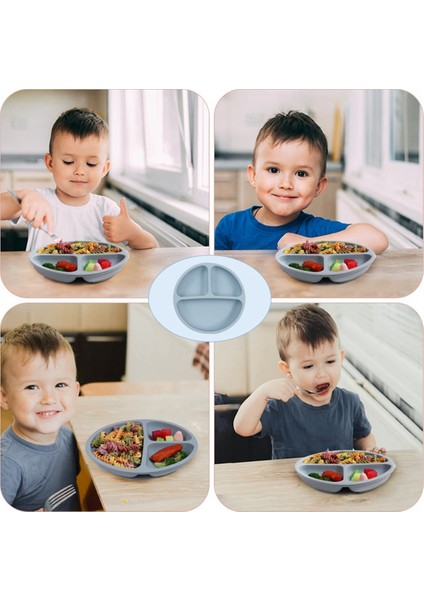 Bebekler ve Yürümeye Başlayan Çocuklar Için Vakumlu Tabaklar, Tabaklar Vakum Özelliğiyle Yerinde Kalır, Bölünmüş Tasarım, Mikrodalga ve Bulaşık Makinesinde Yıkanabilir (Yurt Dışından) fırsatları