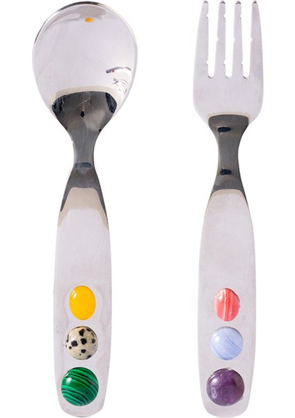 Paslanmaz Çelik Tatlı Kaşık ve Çatal Seti Mini Kahve Kaşığı Salata Çatalı Şekerleme Pasta Çatalı Salata Meze Çay Kaşığı (Yurt Dışından)