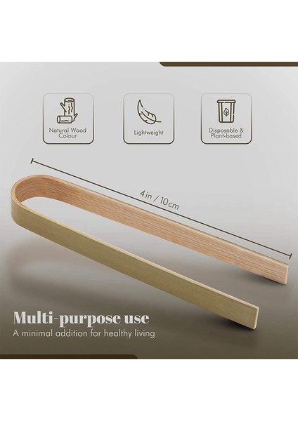 Yemek Pişirmek Için Ahşap Maşa 40 Adet Mini Tost Maşası, Mutfak Için Mini Bambu Maşa, Çevre Dostu ve Hafif (Yurt Dışından) fiyatları