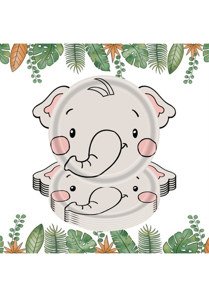 Orman Hayvanı Temalı Kağıt Tabak Hayvan Tek Kullanımlık Tabaklar ve Çatal Bıçak Takımı Vahşi Hayvan Temalı Bebek Vaftiz Fil (Yurt Dışından) indirimleri