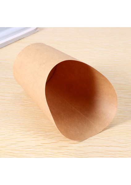 100 Adet Tek Kullanımlık Paket Servis Parti Tatlı Malzemeleri Pişirme Kek Yumurta Puf Patates Kızartması Cips Atıştırmalıklar Kraft Kağıt Bardak Tutucu, 300 ml (Kahverengi) (Yurt Dışından) indirimleri