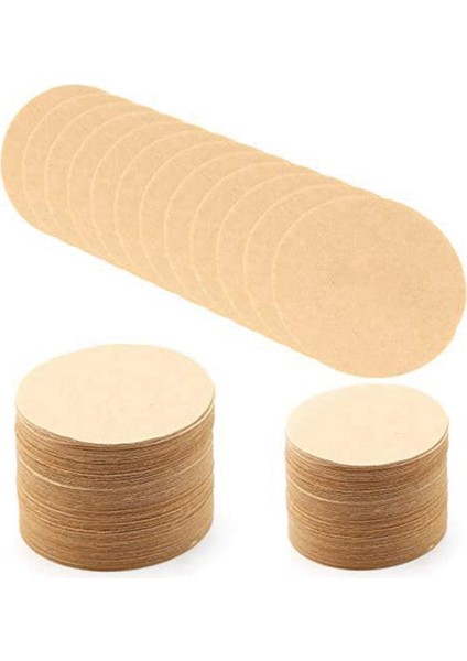 400 Adet Ağartılmamış Kağıt Kahve Filtresi Yuvarlak Yedek Kahve Filtre Kağıdı (Çapı 2,3 Inç) (Yurt Dışından)