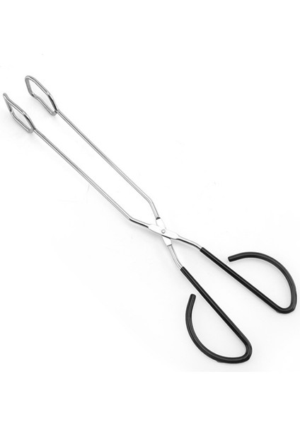 Barbekü Izgarası Için Rahat Saplı Paslanmaz Çelik Mutfak Maşası Ekstra Uzun Makas Maşası (Yurt Dışından)