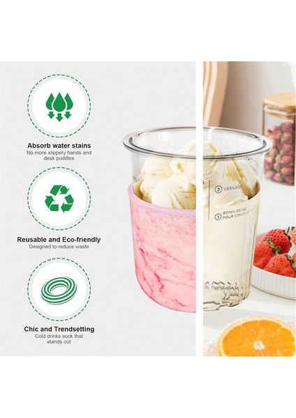 Ninja Creami Deluxe Aksesuarları Için 4'lü 16 Oz Dondurma Neopreni Kılıfı, Yeniden Kullanılabilir Yalıtımlı Kılıflar B (Yurt Dışından) fiyatları