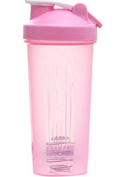 Shaker Kupası Spor Taşınabilir Kullanışlı Karıştırma Kabı 600 ml Plastik Çalkalayıcı Şişe Yetişkinler Için Pembe (Yurt Dışından)