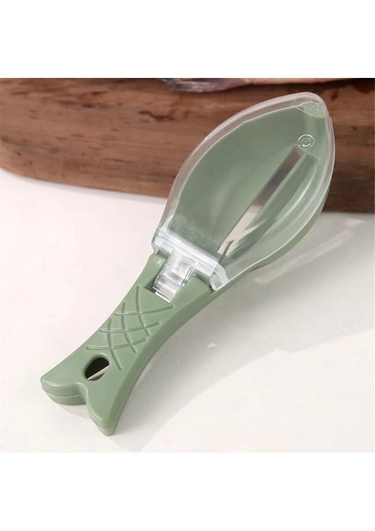 Balık Pullarını Rendele Balık Pullarını Ayıklayıcı Balık Temizleme Aleti Kapaklı Pulları Ayıklayıcı Ev Mutfak Yemek Pişirme Balıkçılık Aleti Yeşil (Yurt Dışından)