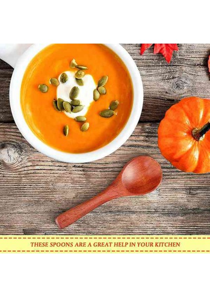 15 Adet Küçük Ahşap Kaşık Kısa Saplı Kahve Kaşıkları Mutfak Yemek Servis Kaşıkları Dondurma, Şeker, Bal Vb. Için (Yurt Dışından) indirimleri