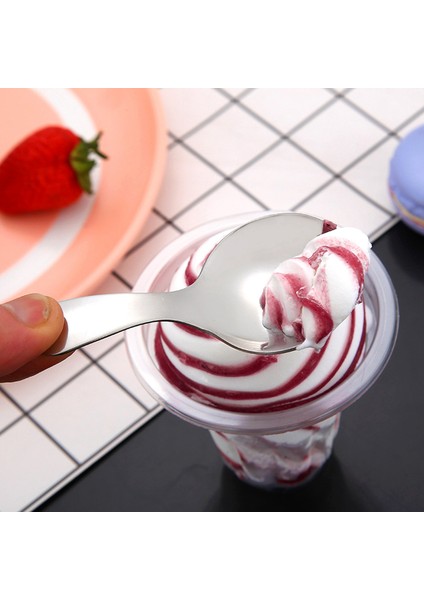 10 Adet Paslanmaz Çelik Kısa Saplı Kaşıklar Mini Tuz Kaşıkları Sos Kaşıkları Tatlı Kaşığı Çay Kahve Kaşıkları, Gümüş (Yurt Dışından) fırsatları