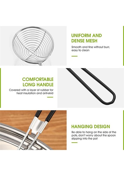 Sıcak Tencere Süzgeç Kepçeleri, Paslanmaz Çelik Sıcak Tencere Süzgeç Kaşıkları, Mini Ağlı Kepçe, Saplı Süzgeç Kepçe (Yurt Dışından) modelleri