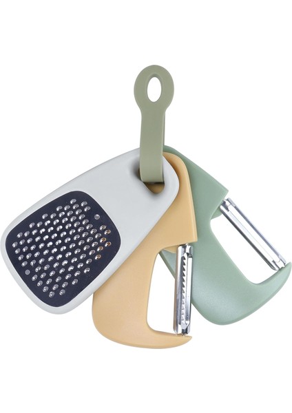 Parçalı Mutfak Aletleri Seti, Sebze Soyucu, Jülyen Soyucu, Sarımsak/zencefil Öğütücü, Üst Üste Yerleştirilebilir Pişirme Aletleri Aksesuarları (Yurt Dışından)