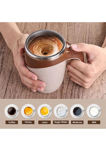 Adet Tembel Kahve Karıştırma Kabı Otomatik Karıştırma Kabı Manyetik Döner Elektrikli Süt Kabı Mark Kupası 304 Paslanmaz Çelik (Yurt Dışından) modelleri