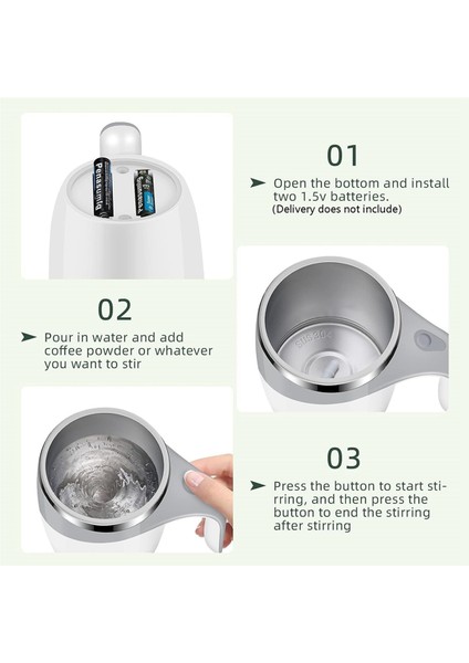 Adet Tembel Kahve Karıştırma Kabı Otomatik Karıştırma Kabı Manyetik Döner Elektrikli Süt Kabı Mark Kupası 304 Paslanmaz Çelik (Yurt Dışından) fırsatları