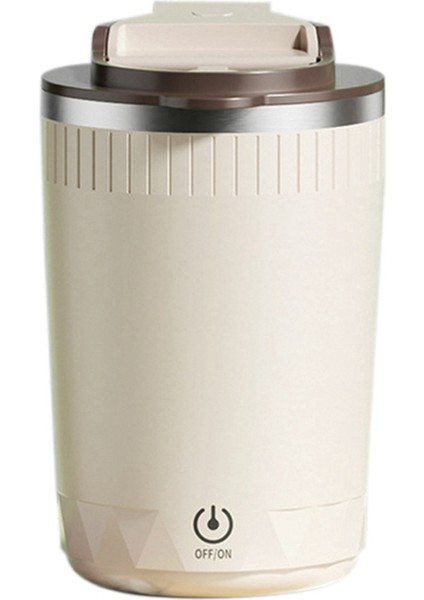 Otomatik Karıştırma Kupası, Kahve Sütü Karıştırma Kabı, Elektrikli Blender, 400 ml Açık Kahverengi (Yurt Dışından)
