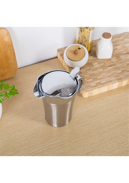 Paslanmaz Çelik Çift Katmanlı Posa Suyu Dağıtıcısı Biftek Suyu Tenceresi Baharat Kavanozu Mutfak Malzemeleri Sos Tenceresi (Yurt Dışından) indirimleri