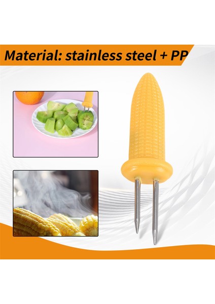 Adet Mısır Koçanı Mısır Çatalı Şişleri Silikon Saplı Paslanmaz Çelik Mısır Koçanı (Yurt Dışından) indirimleri