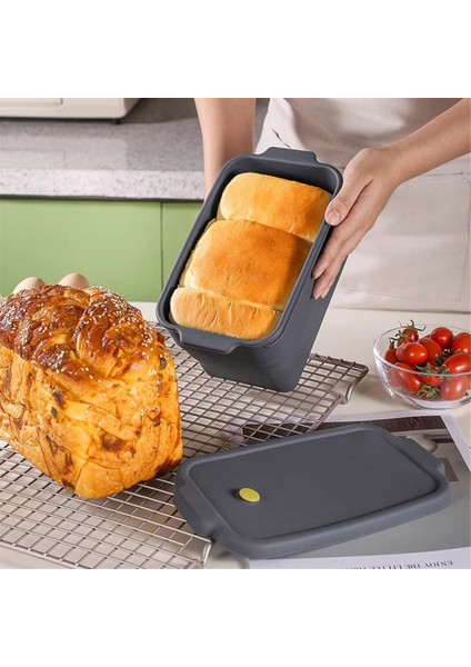 Silikon Katlanır Tost Ekmeği Kalıbı Yapışmaz Mini Ekmek Tepsisi Kolay Çıkarılabilir Küçük Dikdörtgen Tost Kalıp Browniecake Sabunu (Yurt Dışından) fiyatları