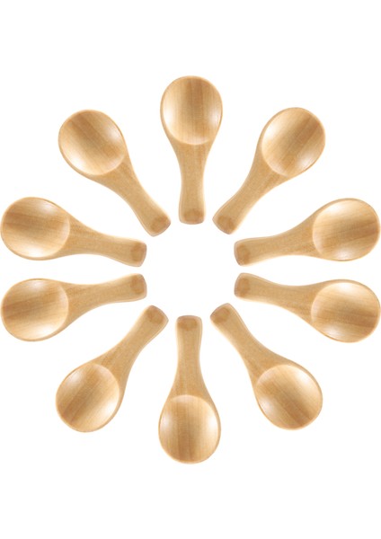 Kısa Saplı 10 Paket Küçük Ahşap Kaşık, Reçel, Baharat, Sos, Baharat, Şeker, Bal, Kahve, Çay, Hardal, Dondurma, Süt Tozu Gibi Küçük Kavanozlara Uygun (Yurt Dışından) fiyatları