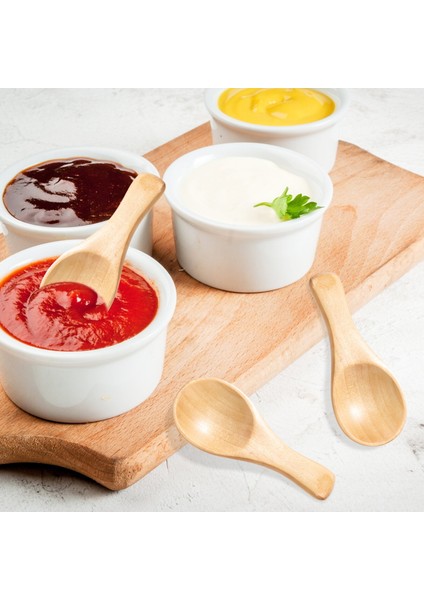 Kısa Saplı 10 Paket Küçük Ahşap Kaşık, Reçel, Baharat, Sos, Baharat, Şeker, Bal, Kahve, Çay, Hardal, Dondurma, Süt Tozu Gibi Küçük Kavanozlara Uygun (Yurt Dışından) indirimleri