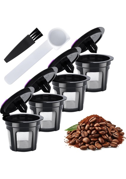 Keurig 1.0 ve 2.0 Demleyiciler Için Evrensel Uyumlu Yeniden Kullanılabilir Kahve Filtreleri ve Kahve Kapsülleri ve Yeniden Doldurulabilir Kcups Kahve Filtreleri (Yurt Dışından)