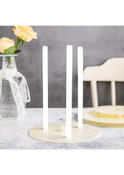 Katlı Pasta Yapımı ve Istifleme Için 50 Adet Plastik Beyaz Pasta Dübel Çubuğu (0,4 Inç Çap 12 Inç Uzunluk) (Yurt Dışından) fiyatları