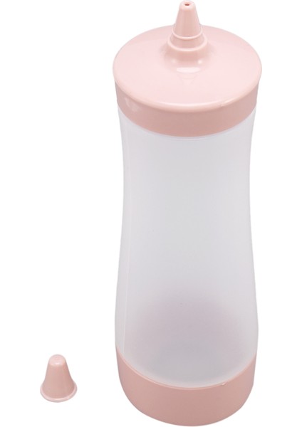 Sıkma Şişesi Mutfak Aksesuarları Sos Teknesi Plastik Sos Sirke Yağ Ketçap Sos Şişesi Baharatlık Dispenseri Pembe + Şeffaf (Yurt Dışından) fırsatları