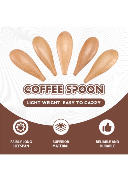 Adet Mini Ahşap Kaşık, Kısa Saplı Sos Kaşığı, Kahve, Çay, Yaprak, Süt Tozu, Baharat, Şeker Vb. Için (Yurt Dışından) fırsatları