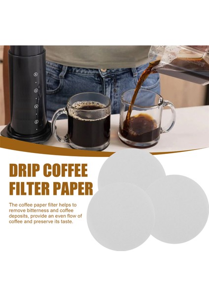 Aeropress Kahve Makinesi ve Espresso Makinesi Için 350 Adet Yuvarlak Tek Kullanımlık Damlama Kahve Filtre Kağıdı Süzgeçleri (Yurt Dışından) indirimleri