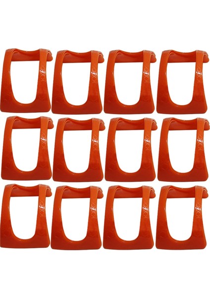 12'li Paket Taco Tepsileri Plastik Burrito Tepsileri Servis Tepsileri Taco Burrito Sosisli Sandviçler Için Parti Malzemeleri Kırmızı (Yurt Dışından) indirimleri