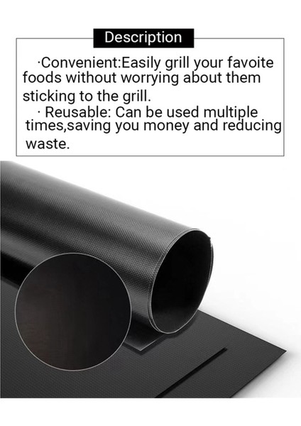 40 cm x 50 cm Yeniden Kullanılabilir Yapışmaz Barbekü Izgara Matı Barbekü Pişirme Kaplamaları Mikrodalga Fırın Aletleri (Yurt Dışından) fiyatları