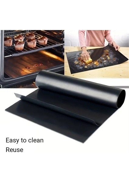 40 cm x 50 cm Yeniden Kullanılabilir Yapışmaz Barbekü Izgara Matı Barbekü Pişirme Kaplamaları Mikrodalga Fırın Aletleri (Yurt Dışından) modelleri