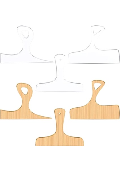 Parçalı Ahşap Işleme Akrilik Şablonları - Mutfak Için Şarküteri Tahtası Sapı/kesme Tahtası Açısal Eğri Çizim Şablonları (Yurt Dışından)