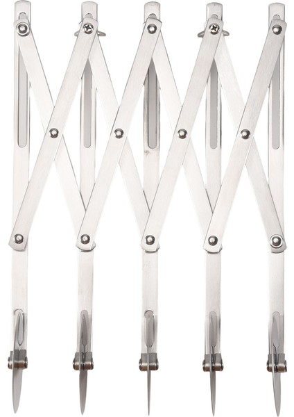 5 Tekerlekli Hamur Kesici Pizza Kesici Çok Tekerlekli Hamur Kesiciler Genişletilebilir Pizza Dilimleyici Fırın Kesici Rulo Hamur Bıçağı (Yurt Dışından)