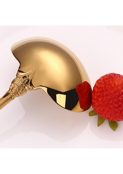 304 Paslanmaz Çelik Çorba Kepçesi Pişirme Aleti Mutfak Aksesuarları Altın Kepçe Sofra Takımları Altın Kaplama Çorba Servis Kaşığı (Yurt Dışından) modelleri