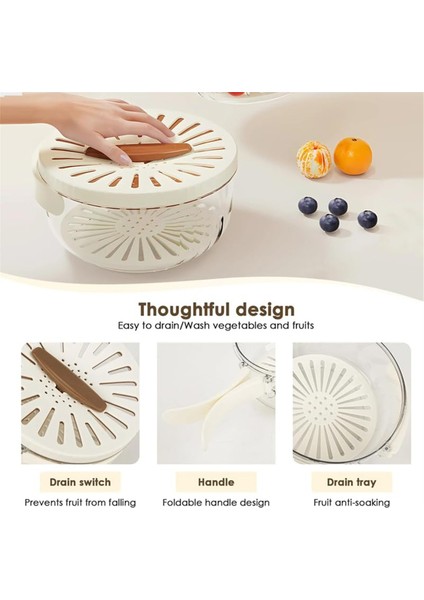 Adet Mutfak Süzgeç Kasesi Meyve Temizleme Kasesi Süzgeçli Mutfak Meyve Süzgeç Sepeti Sebze Salata Kasesi (Yurt Dışından) fiyatları