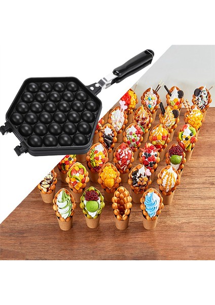 Yumurta Kabarcıklı Kek Pişirme Tepsisi Kalıbı Eggettes Demir Alüminyum Hong Kong Waffle Tepsisi Kalıbı Yapışmaz Kaplama Dıy Muffin Tabağı (Yurt Dışından) modelleri