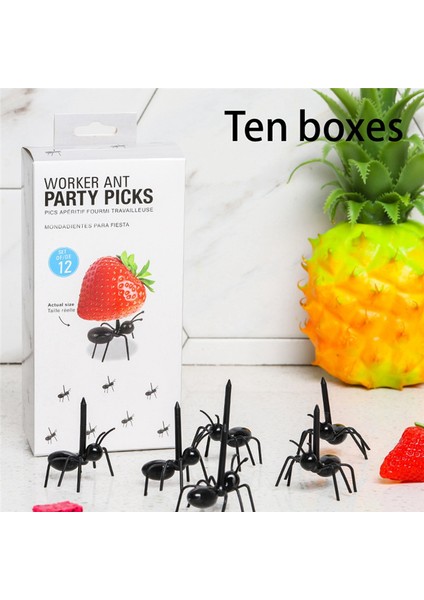 120'LI Paket Karınca Yemi Meyve Dekorasyon Çatalları Karınca Şeklinde Çatallar Atıştırmalık Kek Tatlı Ev Mutfak Parti (Yurt Dışından) fiyatları