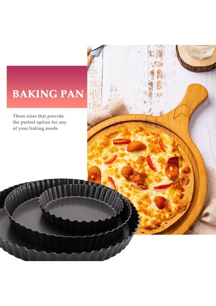 Turta Kalıbı, Yapışmaz Turta Kalıbı, Yuvarlak Kiş Tart Tepsisi, Çıkarılabilir Tabanlı Pizza Tabağı, Fırın Kapları (14/20/24 Cm) (Yurt Dışından) fiyatları