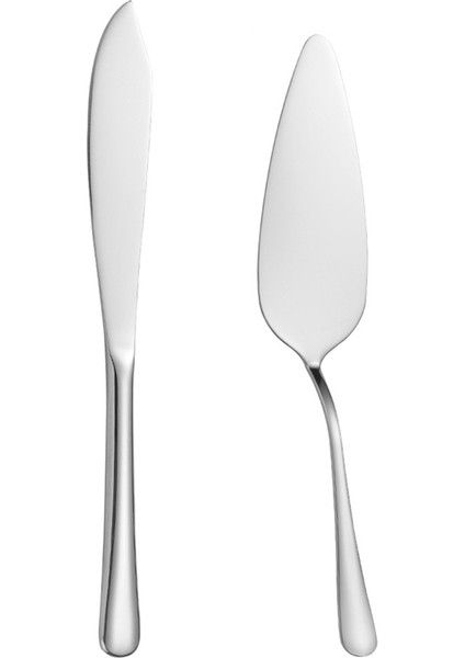 Düğün Için Pasta Kesme Seti, Pasta Bıçağı ve Servis Seti, Klasik Tasarım Pasta Servis Seti 2 Parça, Bulaşık Makinesinde Yıkanabilir, A (Yurt Dışından)