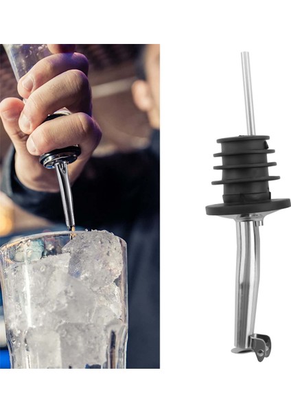 10'lu Paket Paslanmaz Çelik Şarap Dökücüler Şarap, Likör, Zeytinyağı, Kahve, Şurup, Sirke Şişeleri Için Likör Dökme Ağızları Seti (Yurt Dışından) indirimleri