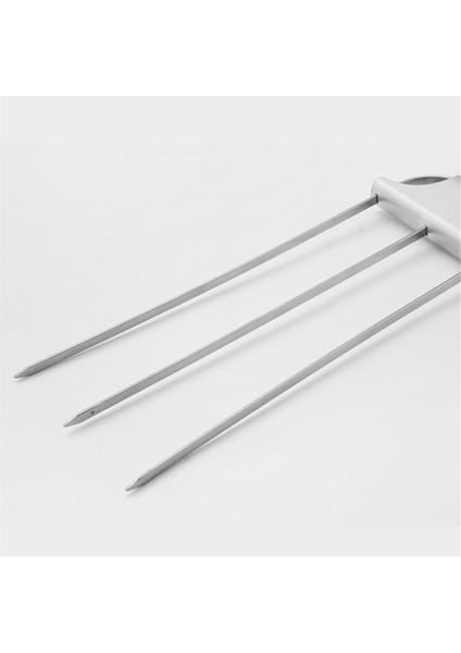 Yönlü Şişler, Izgara Için Metal Şişler, 3 Çatallı Barbekü Şişi, Itme Çubuğu Kaydırıcılı Metal Izgara Şişi (Yurt Dışından) indirimleri