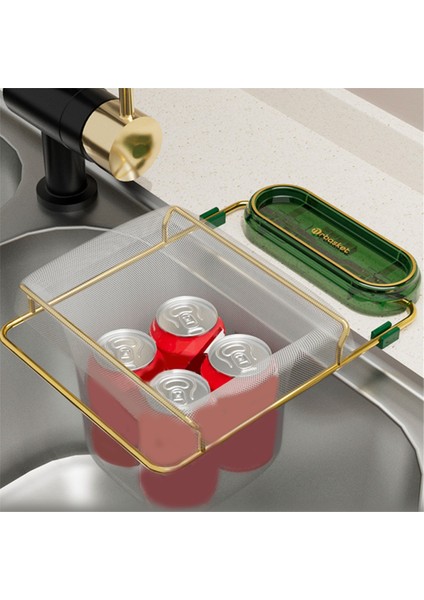 Mutfak Tek Kullanımlık Filtre Ağı Çöp Süzgeci Rafı Artıklar Ev Süzgeci Lavabo Filtre Rafı, Yeşil-Altın (Yurt Dışından) fırsatları