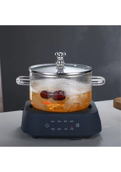 Cam Tencere Şeffaf Pişirme Tenceresi Çorba Tenceresi Isıtmalı Çift Saplı Kapaklı Cam Tencere Altın (Yurt Dışından) fırsatları