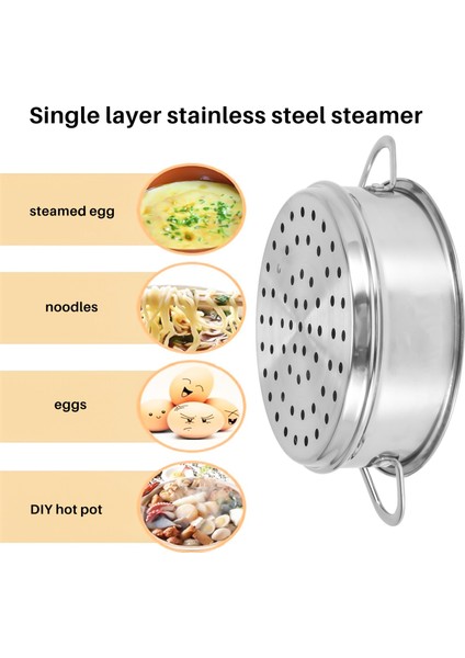 Çorba Tenceresi, Süt Tenceresi, Mutfak Aletleri Için Çift Kulaklı 16 cm Kalınlaştırıcı Gıda Buhar Rafı Paslanmaz Çelik Buharlı Pişirici (Yurt Dışından) fiyatları