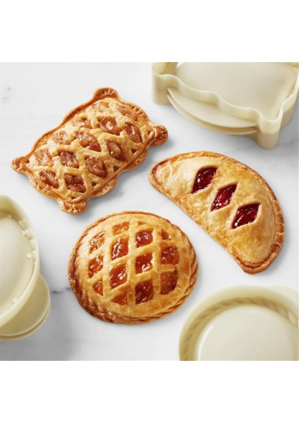 Parça El Turta Kalıpları Seti Hamur Pres Kalıp Araçları Cadılar Bayramı Noel Mini Turta Kalıbı Pişirme Turta Kalıpları Balkabakları Elmalar (Yurt Dışından) fırsatları