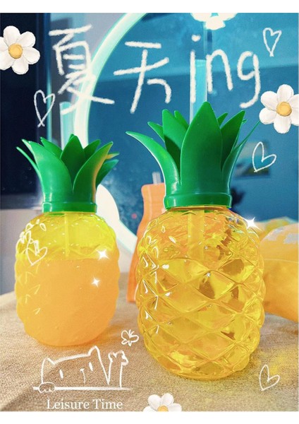 Plastik Ananas Bardağı, Pipetli Bardak, Luau Doğum Günü Partisi Dekorasyonu, Yaz Plajı Içme Bardağı (Yurt Dışından) modelleri
