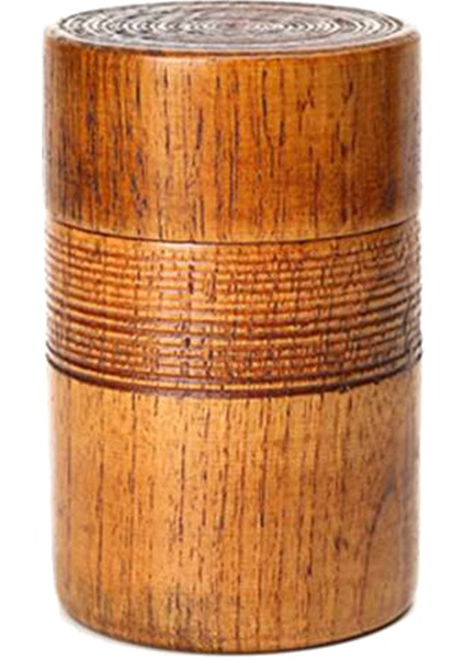 Ahşap Çaydanlık El Yapımı Kung Fu Çay Seti Taşınabilir Seyahat Çay Saklama Şeker Fındık Kahve Çekirdeği Tozu Kutulu Mühürlü Kutu, 1 Adet (Yurt Dışından)