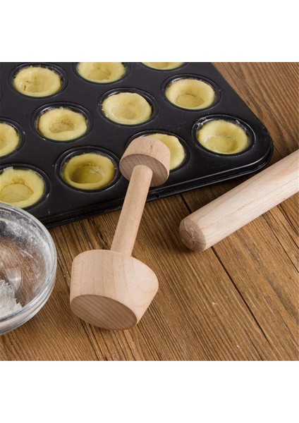 Mutfak Aletleri Ahşap Yumurta Tart Itici Çift Taraflı Tart Bastırıcı Hamur Itici Ahşap Yumurta Tart Kalıbı (Yurt Dışından) fırsatları